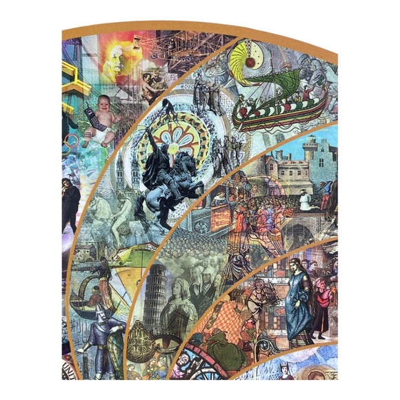 500 Piece Jigsaw Puzzle Millennium Time Tapestry 20.5" Circular Puzzle - Picture 2 of 8